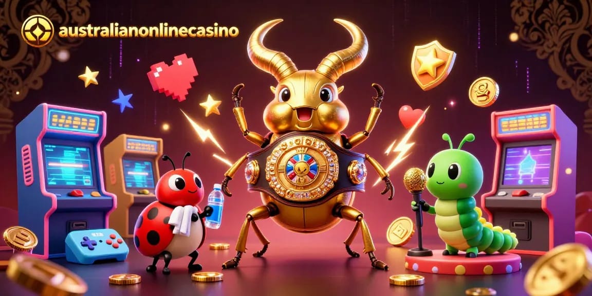 Watch a golden stag beetle championing a boxing match in the vibrant australianonlinecasino world.