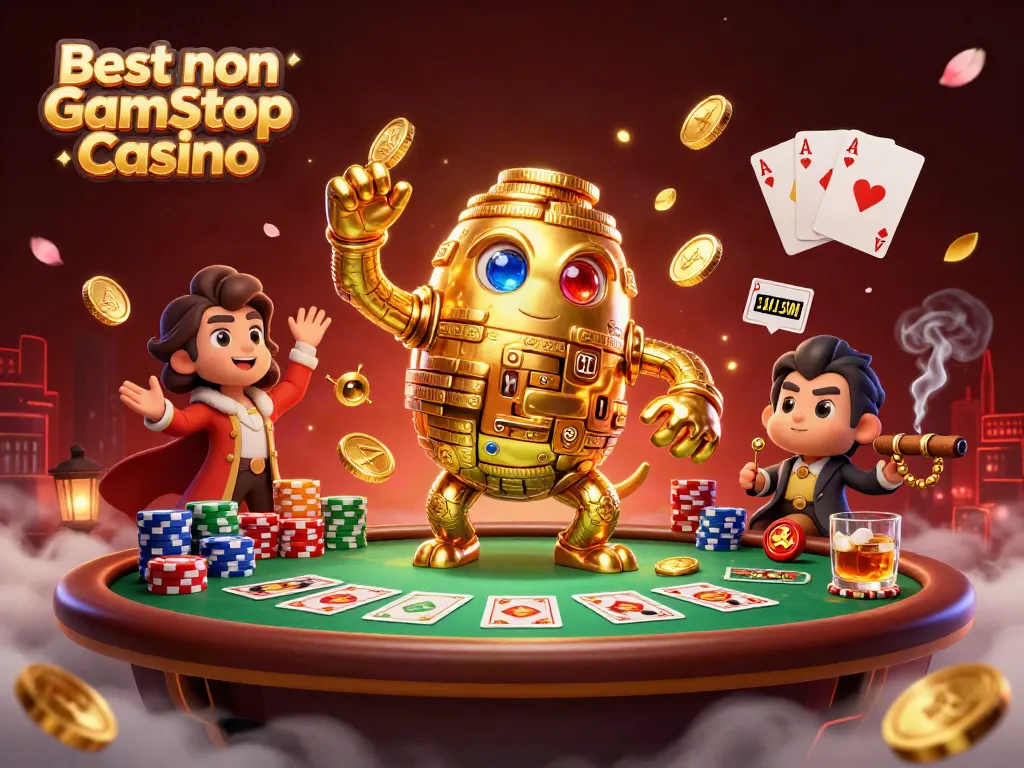 Engage in thrilling action at the Best non Gamstop Casino, showcasing vibrant casino elements.